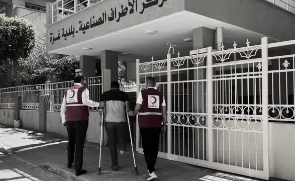 Türk Kızılay'dan Gazze'de ampüte bireylere protez desteği