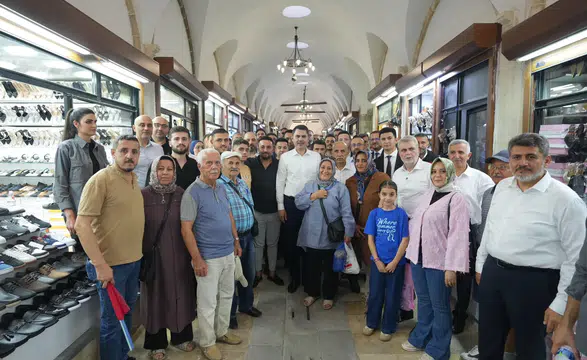 Milletvekili Şahin'den, Murat Kurum İle Kapalı Çarşı Esnafına Ziyaret