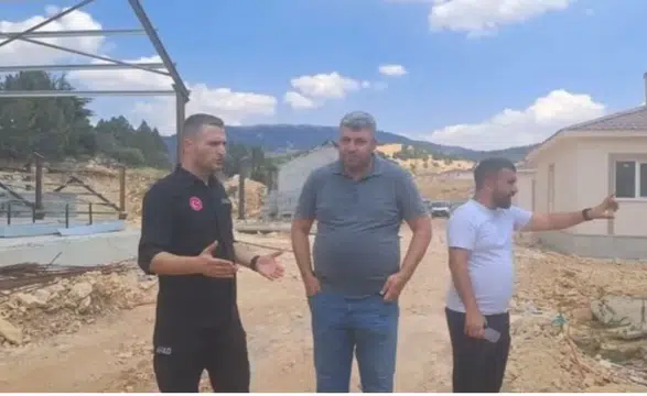 Kazanlıpınar’da Afet Konutlarında Çalışmalar Sürüyor