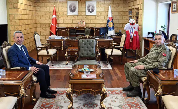 Tuğgeneral Mahmut Sert’ten KSÜ Rektörüne Veda Ziyareti