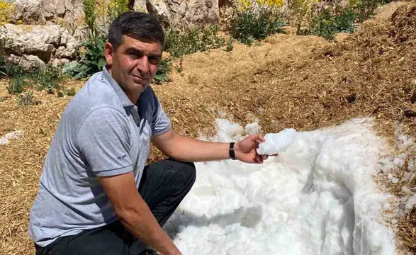 Elbistan’da Asırlık Kar Geleneği Yaşatılıyor