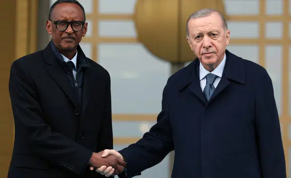 Cumhurbaşkanı Erdoğan ile Kagame ile görüştü