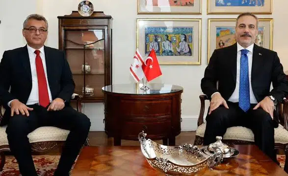 Bakan Fidan, KKTC Cumhurbaşkanı Erhürman ile New York’ta Görüştü