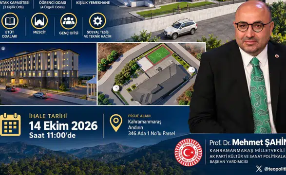 Andırın’a 250 Kişilik Öğrenci Yurdu Yapılıyor