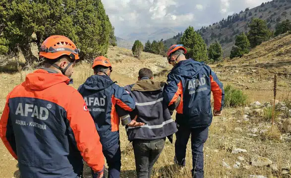 Kahramanmaraş’ta Yaylada Mahsur Kalan Çoban Kurtarıldı