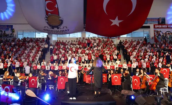 Kahramanmaraş'ta 1300 öğrencili dev konser