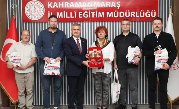 Turan Akpınar, Estonyalı 5 Eğitimciyi Makamında Ağırladı