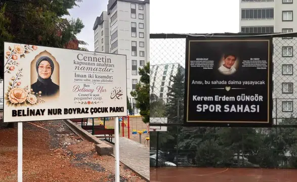 Belinay ve Kerem’in isimleri Yeşilvadi’de yaşayacak