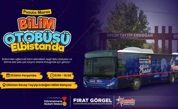 Büyükşehir’in Bilim Otobüsü Elbistan’da!