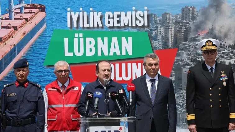 8. İyilik Gemisi Lübnan Yolunda: 730 Ton Yardım Yola Çıktı