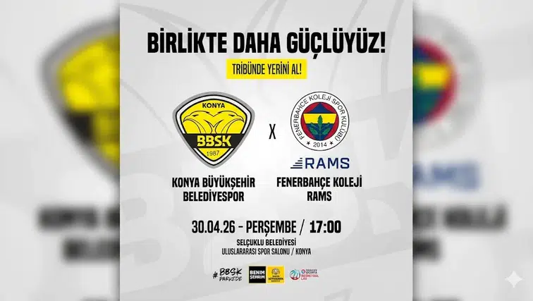 Konya’da Play-Off Heyecanı: Rakip Fenerbahçe Koleji Rams