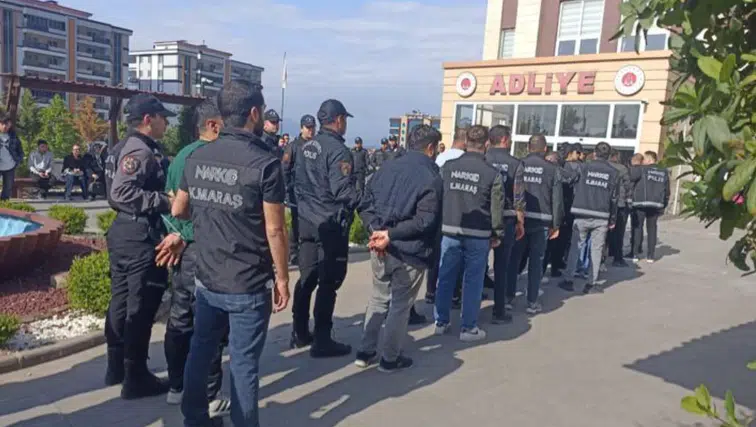 Kahramanmaraş’ta Uyuşturucu Operasyonu: 45 Tutuklama