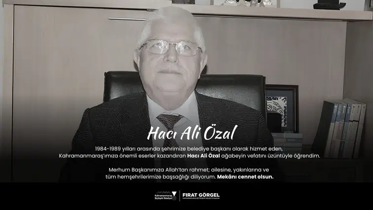 Başkan Görgel, Hacı Ali Özal İçin Başsağlığı Diledi