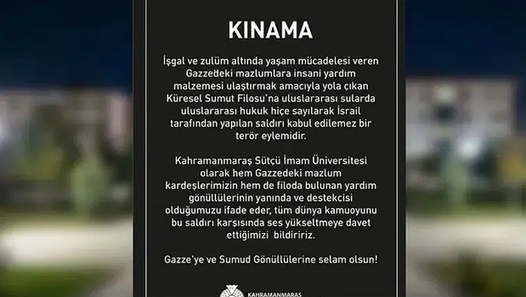 KSÜ’den Sert Kınama: Filo Saldırısına Tepki Yağdı