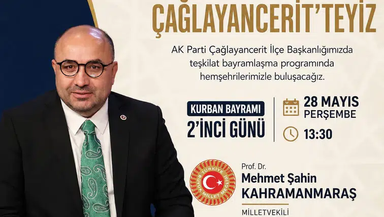 Mehmet Şahin Çağlayancerit'te Bayramlaşacak