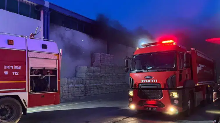 Kahramanmaraş’ta Tekstil Fabrikasında Yangın