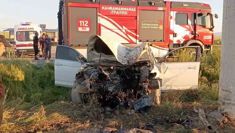 Kahramanmaraş’ta Otomobil Kazası: 1 Yaralı