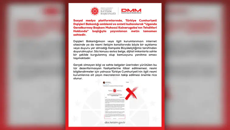 DMM’den Uganda Genelkurmay Başkanı Belgesi İçin Uyarı