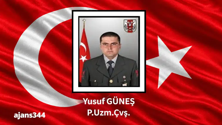 Kahramanmaraşlı Piyade Uzman Çavuş Yusuf Güneş Şehit Oldu