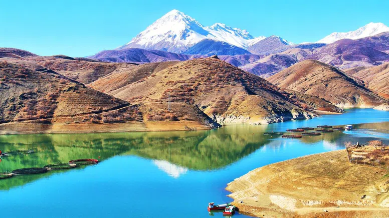 Kahramanmaraş Kandil Barajı’ndan kartpostallık görüntüler