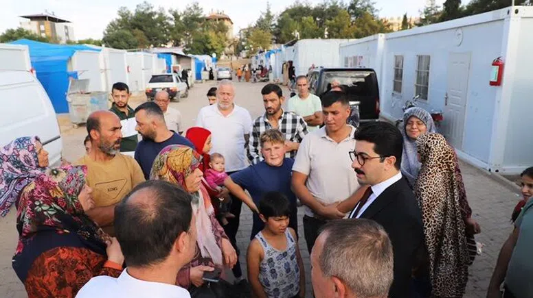 Pazarcık Kaymakamı’ndan Konteyner Kente Ziyaret