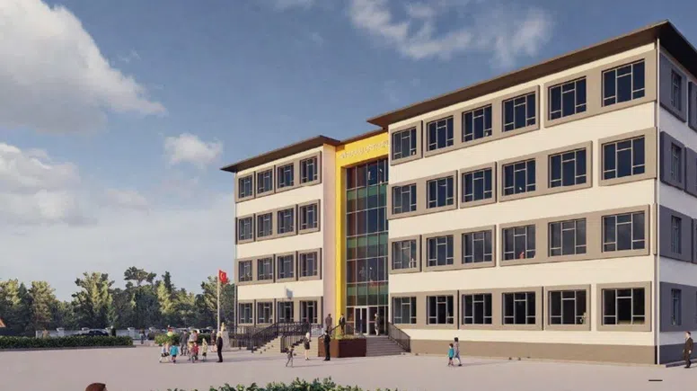 Pazarcık’ta Fatih Ortaokulu Yeniden İnşa Ediliyor