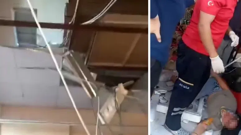 Kahramanmaraş’ta Bir Marketin Asma Tavanı Çöktü: 1 Yaralı