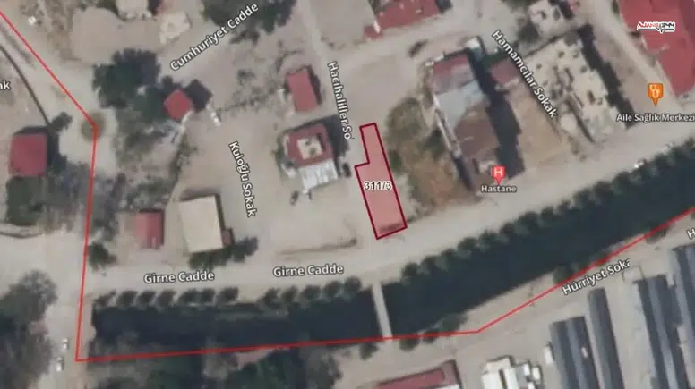 Kahramanmaraş'ta 2.7 milyon TL değerinde arsa icradan satılık