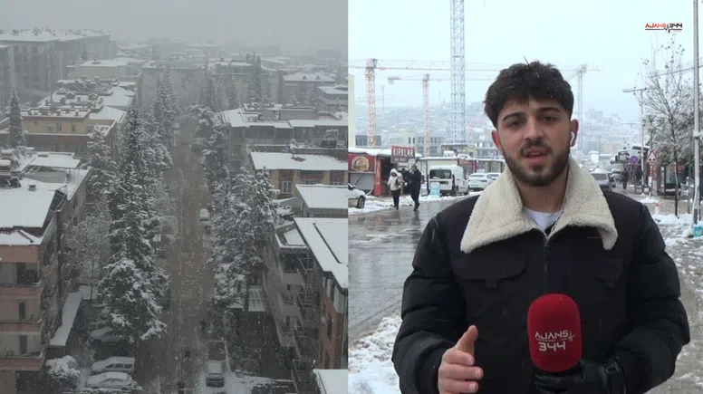 Kahramanmaraş'ta vatandaslar karın keyfini doyasıya çıkardı