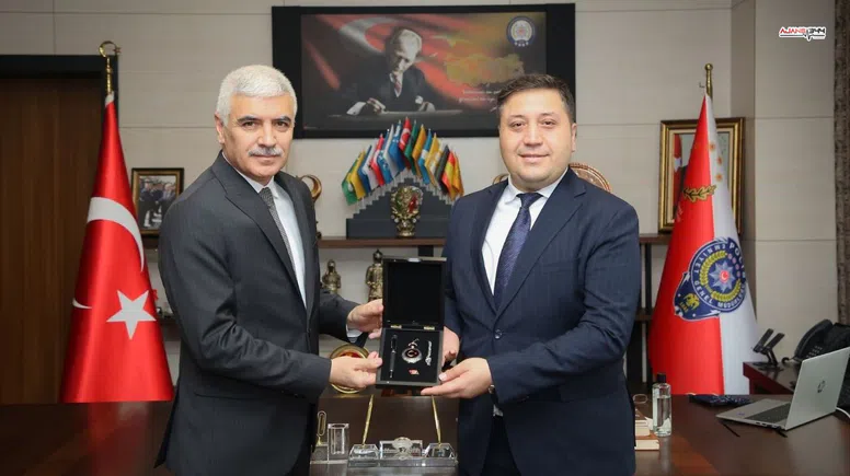 İl Göç İdaresi Müdür Sarı'dan Emniyet Müdürüne Veda Ziyareti