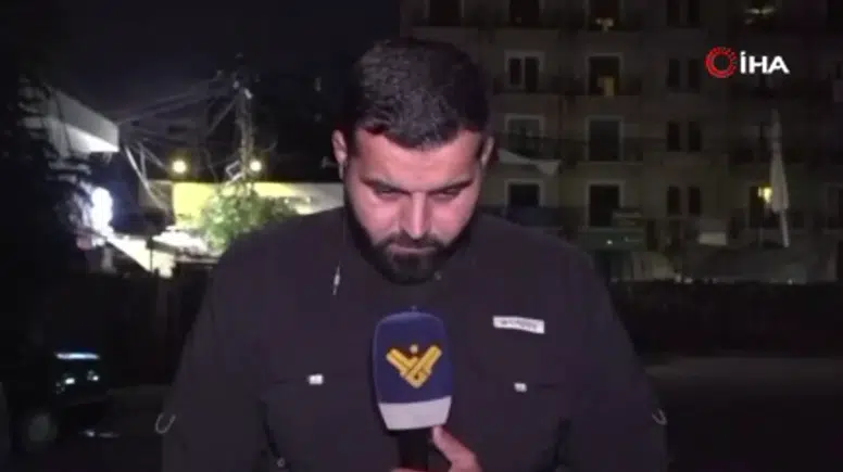 Lübnanlı Muhabir Canlı Yayında Hava Saldırısında Yaralandı