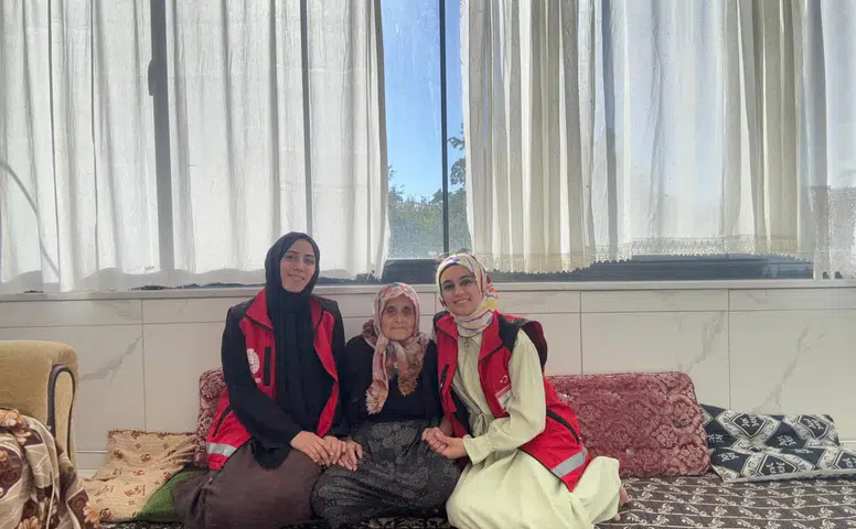 Kahramanmaraş'ta duygulandıran bayram ziyareti