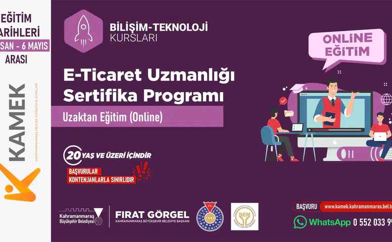 KAMEK'ten e-ticaret atağı! Ücretsiz eğitimler başlıyor