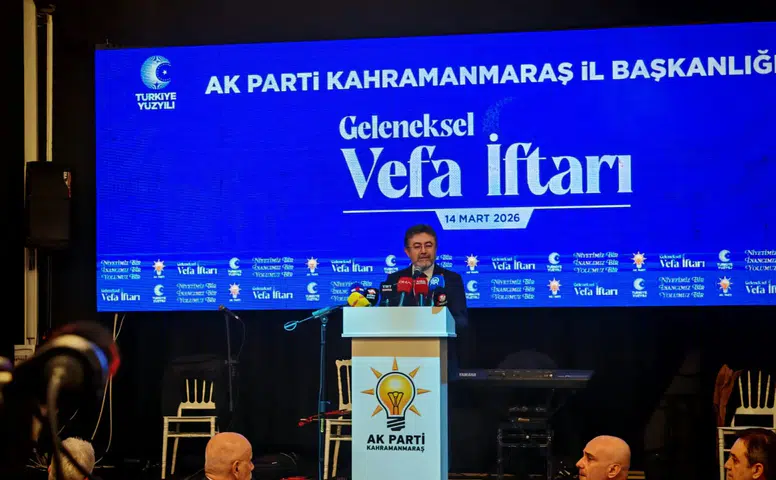 Bakan Yumaklı Kahramanmaraş’ta Teşkilat İftarına Katıldı