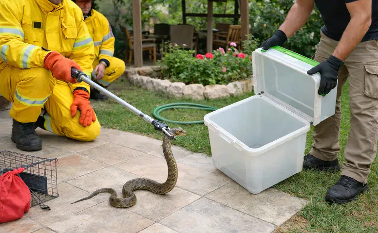 Dulkadiroğlu’nda Bahçede Görülen Yılan Korkuttu