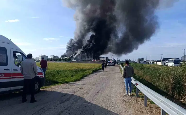 Patates Üretim Tesisinde Yangın Çıktı