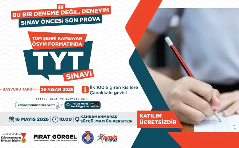 Büyükşehir'den Üniversiteye Hazırlanan Gençlere Ödüllü Deneme Sınavı Fırsatı!