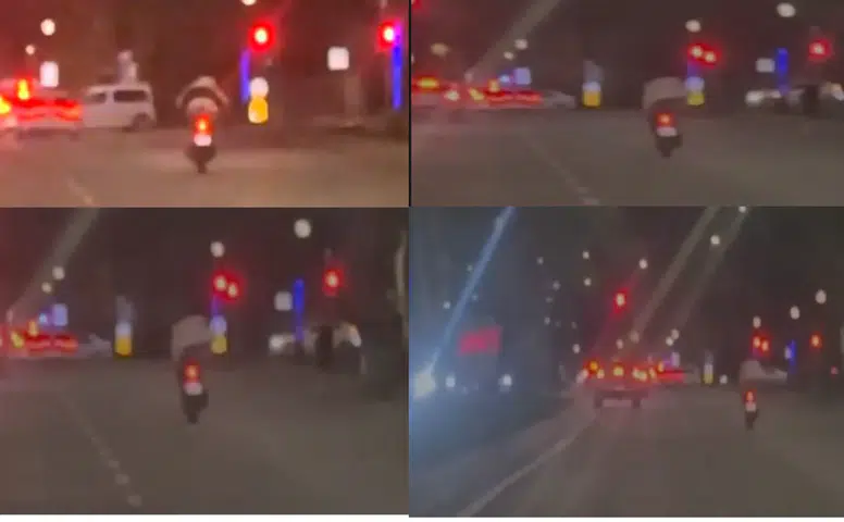 Kontrolden Çıkan Gösteri! Trafikte Herkes Aynı Şeye Odaklandı