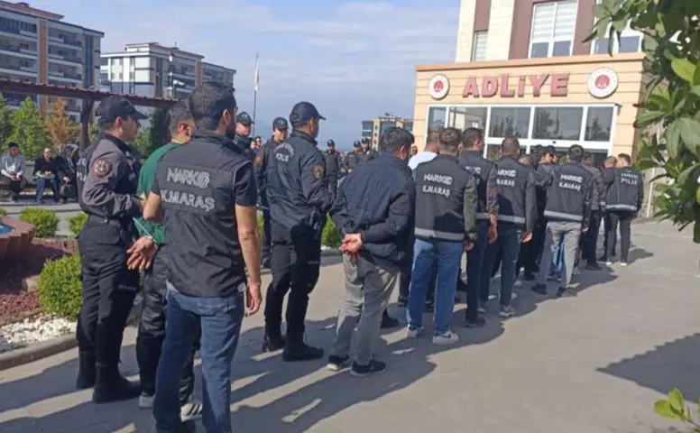 Kahramanmaraş’ta Uyuşturucu Operasyonu: 45 Tutuklama