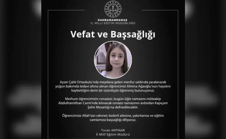 18 Gündür Yaşam Mücadelesi Veren Almina Hayatını Keybetti