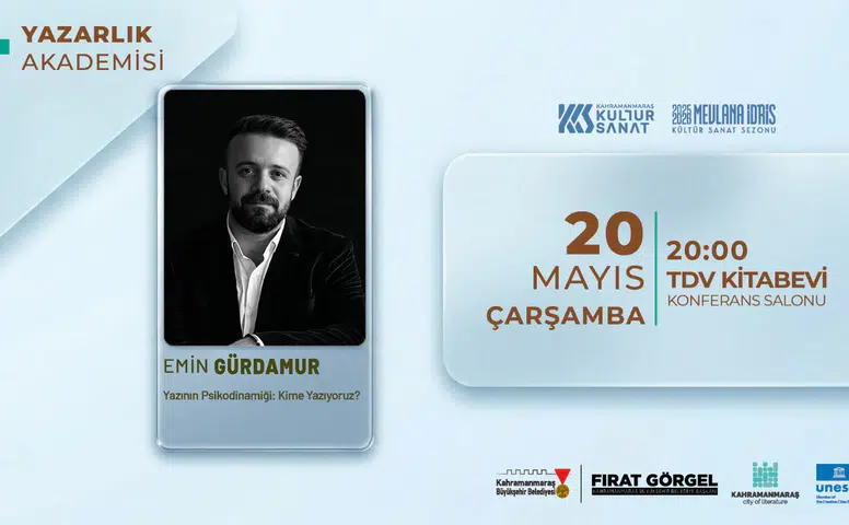 Emin Gürdamur, Yazının Psikodinamiği Üzerine Derinlemesine Bir Çalışma Sunacak