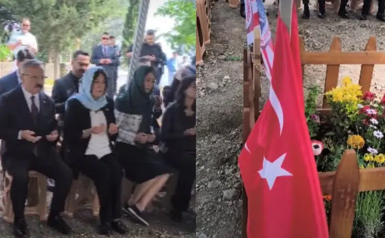 TBMM Heyeti Şehit Öğrencilerin Kabirlerini Ziyaret Etti
