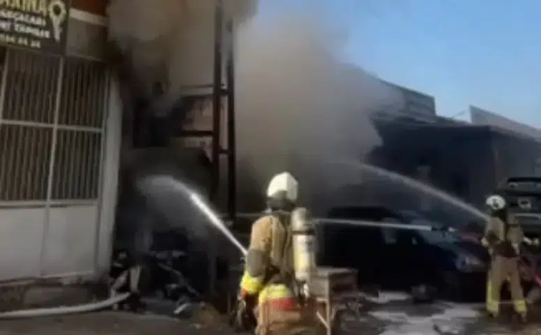 Kahramanmaraş’ta Sanayi Sitesinde Yangın