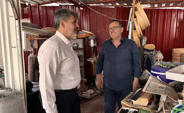 Vekil Debgici Demirciler Çarşısı Esnafı ile Bayramlaştı