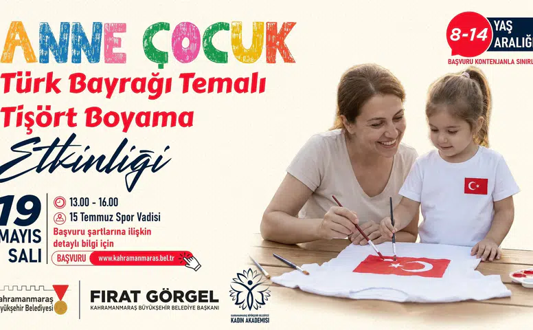 Büyükşehir'den 19 Mayıs'ta tişört boyama etkinliği!