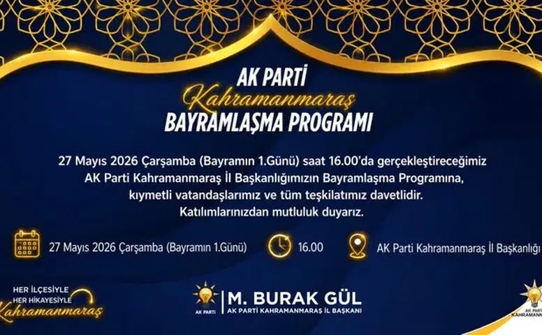 AK Parti Kahramanmaraş’ta Bayram Buluşması