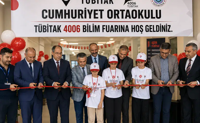 Kahramanmaraş'ta Bilim Rüzgarı: Cumhuriyet Ortaokulu TÜBİTAK Fuarı