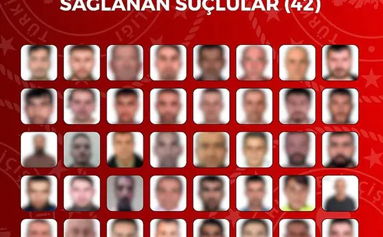 Kırmızı Bültenli 90 Suçlu Türkiye’de