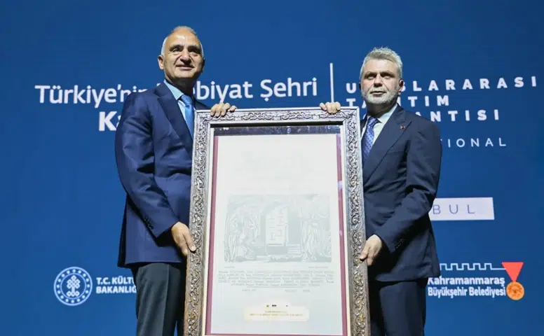 Kahramanmaraş UNESCO’nun İlk Türk Edebiyat Şehri Oldu