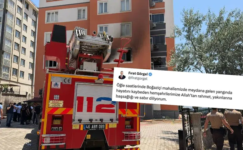 Kahramanmaraş'ta Yangında Hayatını Kaybedenler İçin Başkan Görgel'den Taziye Mesajı
